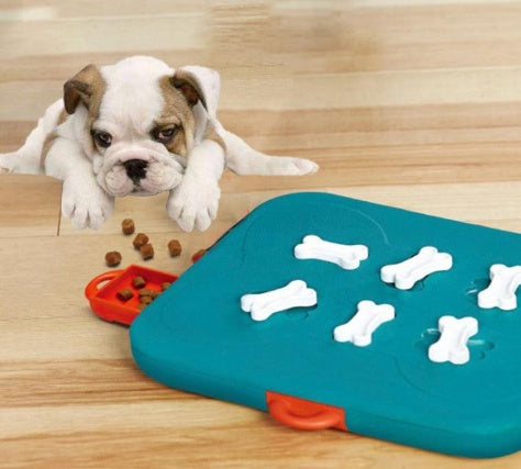 Interactive Puzzle Game Pet Food Feeder